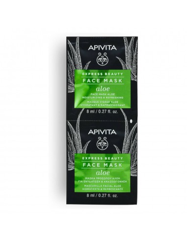 Apivita Express Beauty Face Mask Aloe  (2 Sachets)