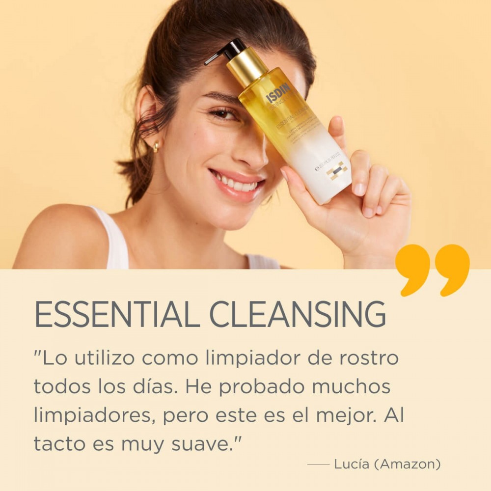 Limpiador facial ISDIN Essential Cleansing para una piel radiante, oferta  LOi.