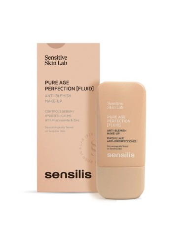 Sensilis Pure Age Perfection [Fluid] Maquillaje Anti-Imperfecciones – Tono Beige Doreé (4) 30ml