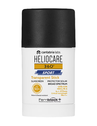 Heliocare 360° Sport Transparent Stick SPF50+ x25g