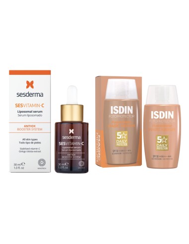 KIT SESVITAMIN C SUERO + FUSION WATER COLOR MEDIUM