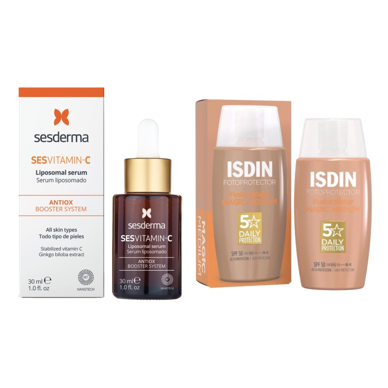 KIT SESVITAMIN C SUERO + FUSION WATER COLOR MEDIUM