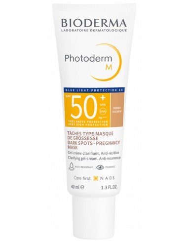 Bioderma Fotoprotector Photoderm M con Color Tono Dorado SPF50+ x40ml