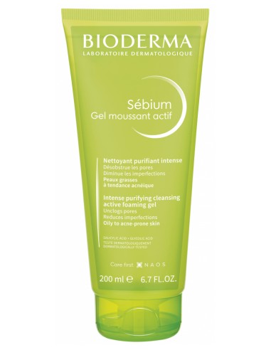 Bioderma Sébium Actif Gel Limpiador Espumoso x200ml