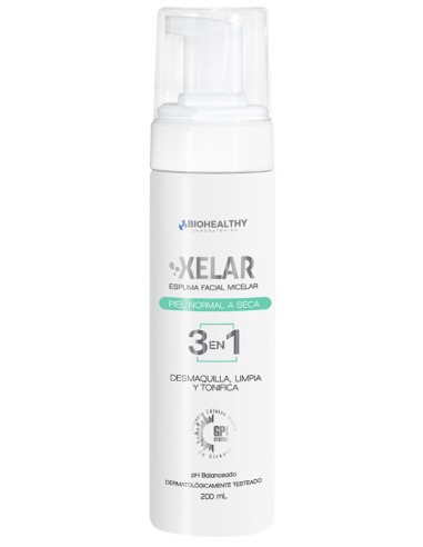 Biohealthy Xelar Espuma Micelar Limpiadora Facial x200ml