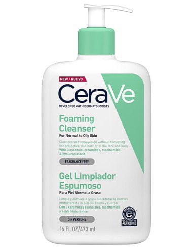 CeraVe Gel Limpiador Espumoso x473ml