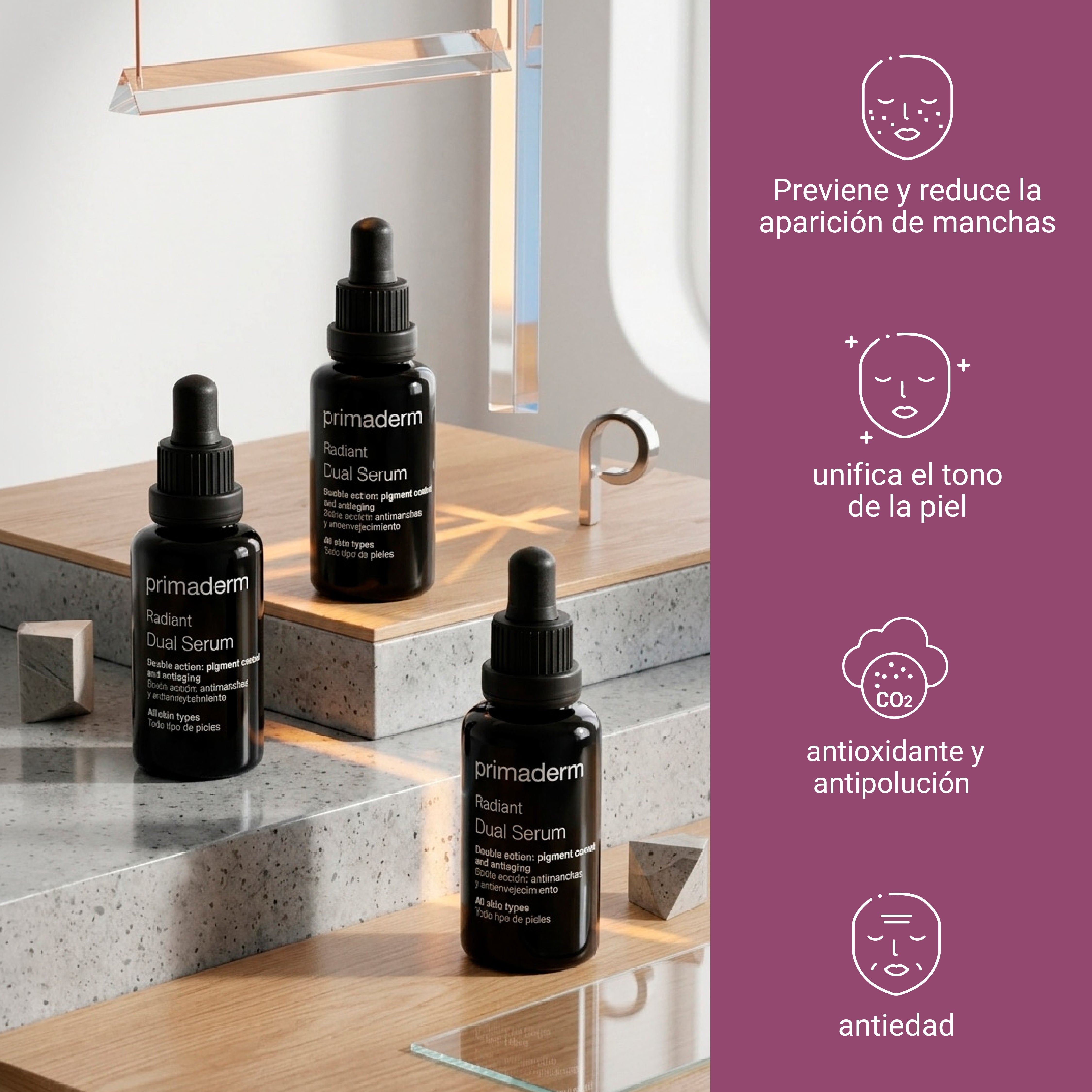 primaderm radiant dual serum