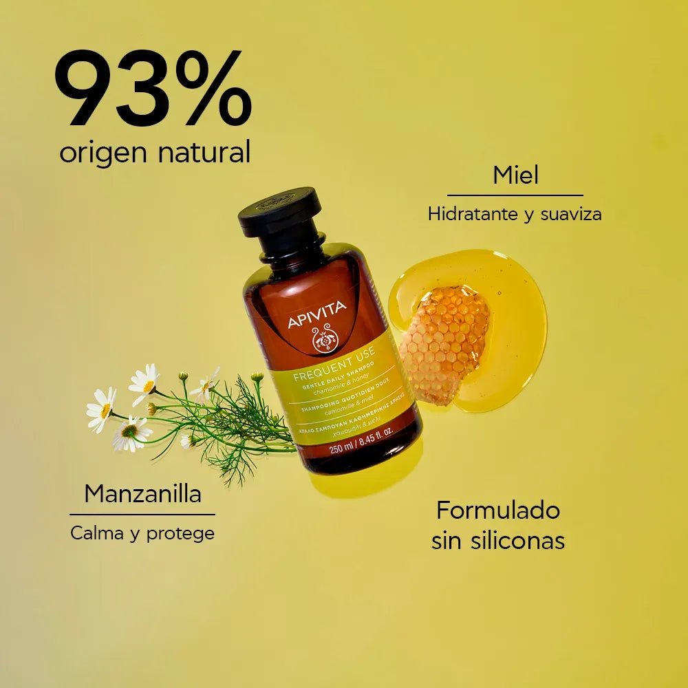 Apivita Champú Suave de Uso Diario x250ml - TIENDA PIEL