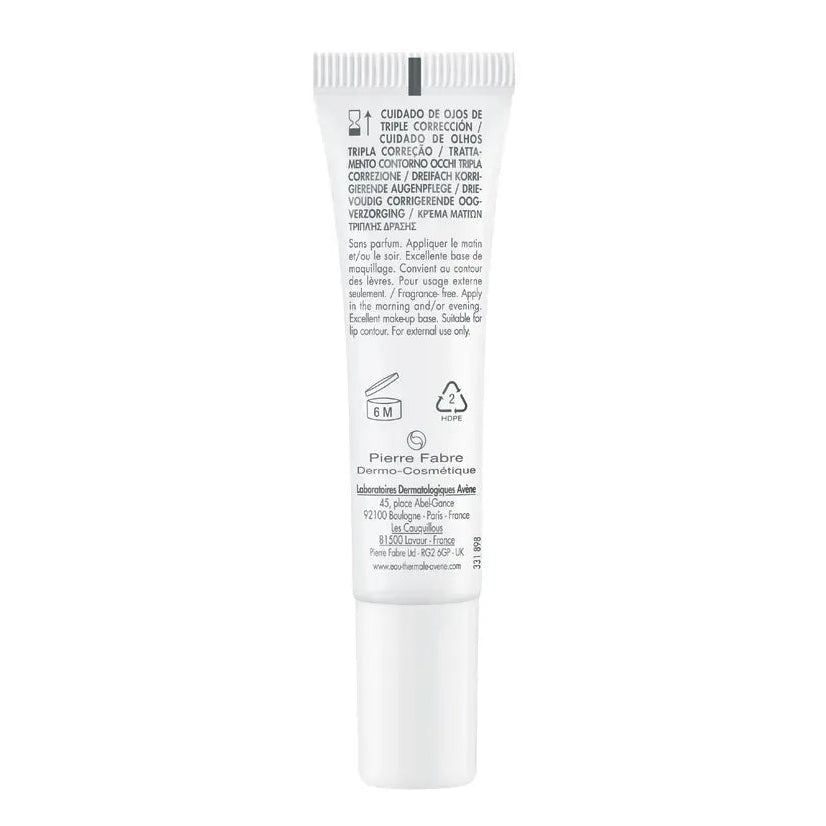 Avene Hyaluron Activ B3 Contorno de Ojos Triple Corrección x15ml - TIENDA PIEL