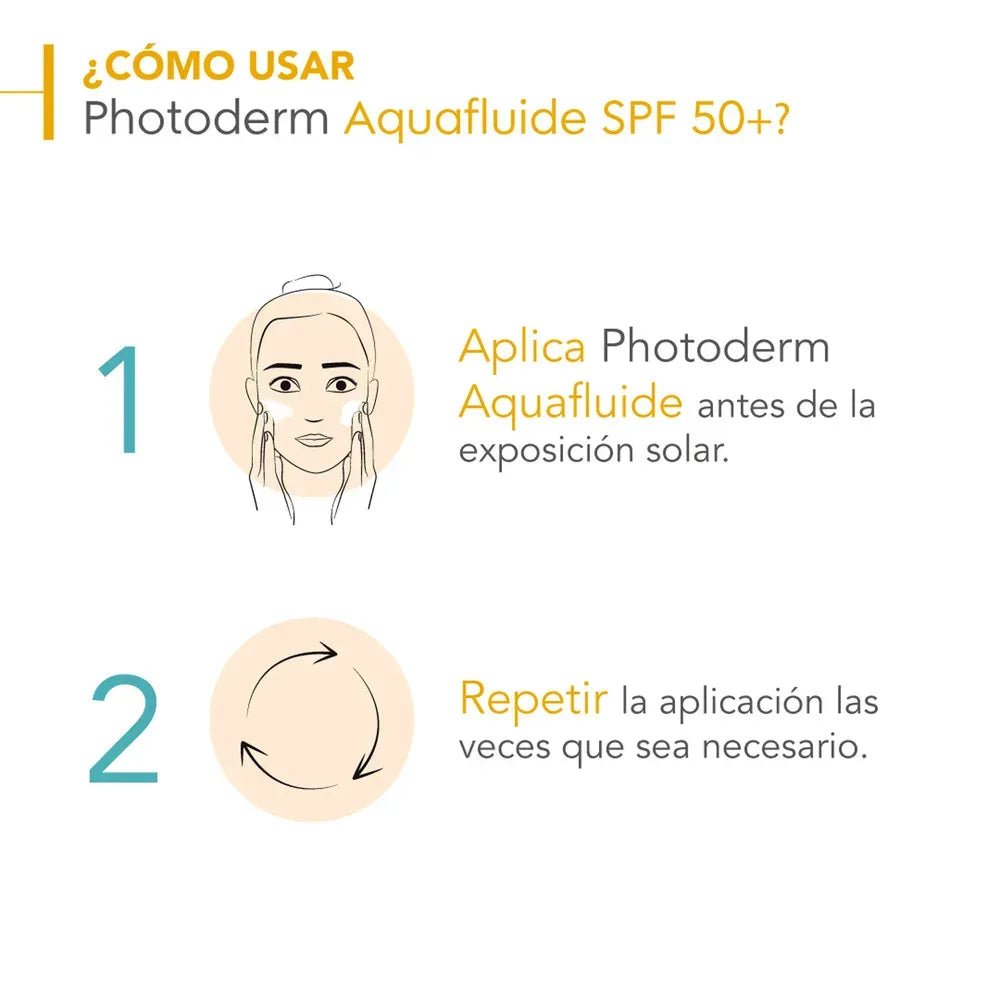 Bioderma Fotoprotector Photoderm Aquafluido SPF50+ Invisible x40ml - TIENDA PIEL