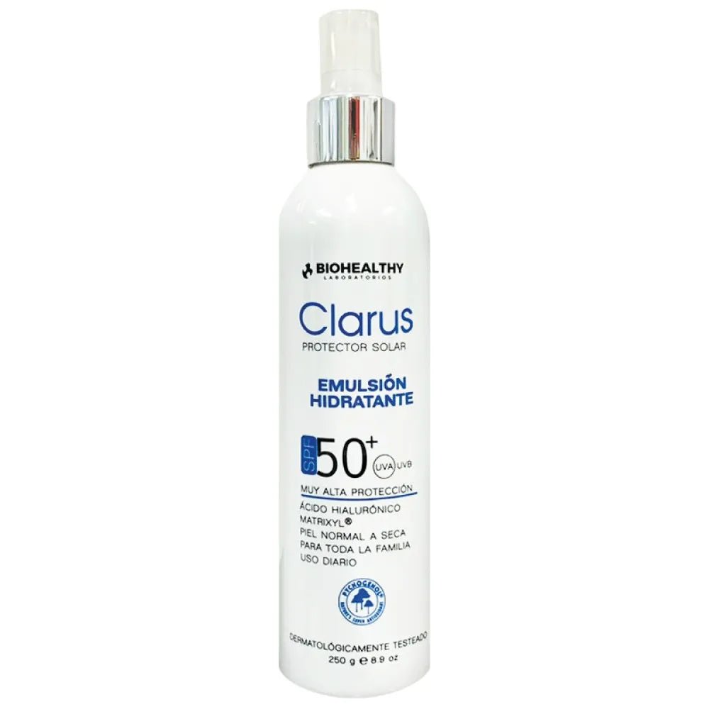 Biohealthy Fotoprotector Clarus Emulsión Familiar SPF50+ x250ml - TIENDA PIEL