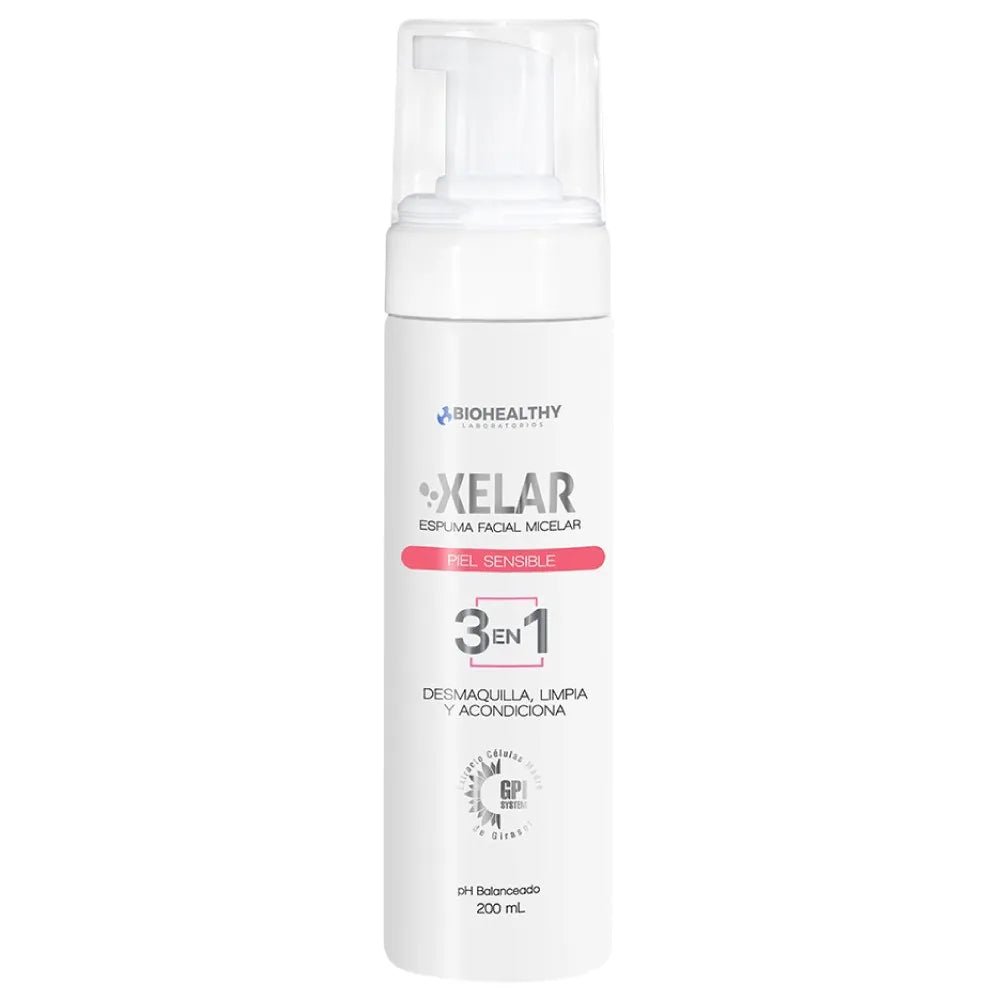 Biohealthy Xelar Espuma Micelar Limpiadora Piel Sensible x200ml - TIENDA PIEL