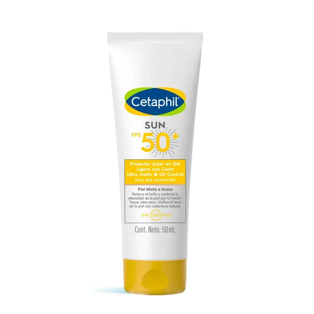 Cetaphil Fotoprotector Sun Oil Control Gel con Color SPF50+ x50ml - TIENDA PIEL