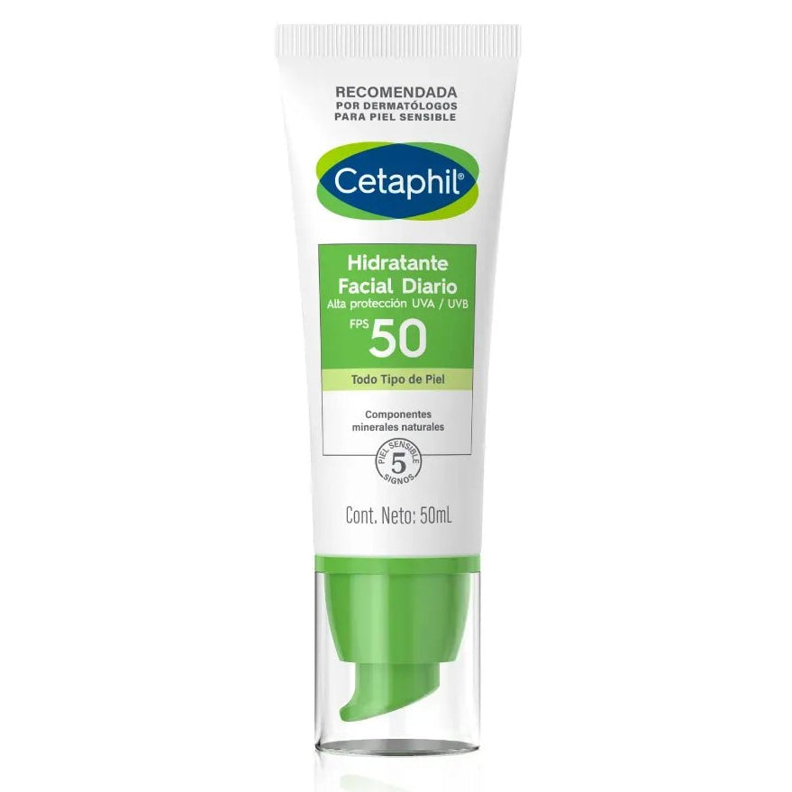 Cetaphil Hidratante Facial Uso Diario SPF50+ x50ml - TIENDA PIEL