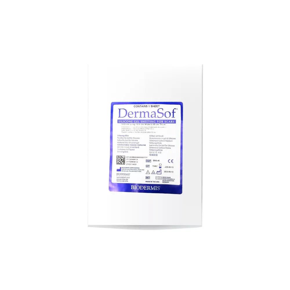 Dermasof Lámina de Silicona Grande 75mm x 200mm - TIENDA PIEL