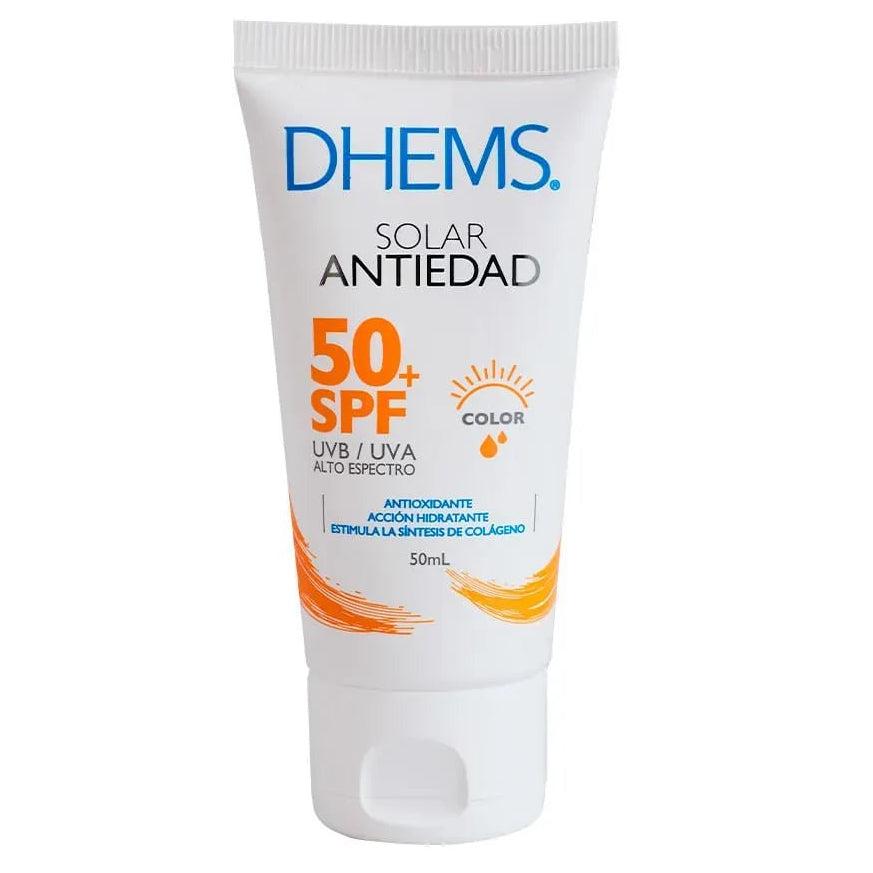 Dhems Fotoprotector Antiedad con Color SPF50+ x50ml - TIENDA PIEL