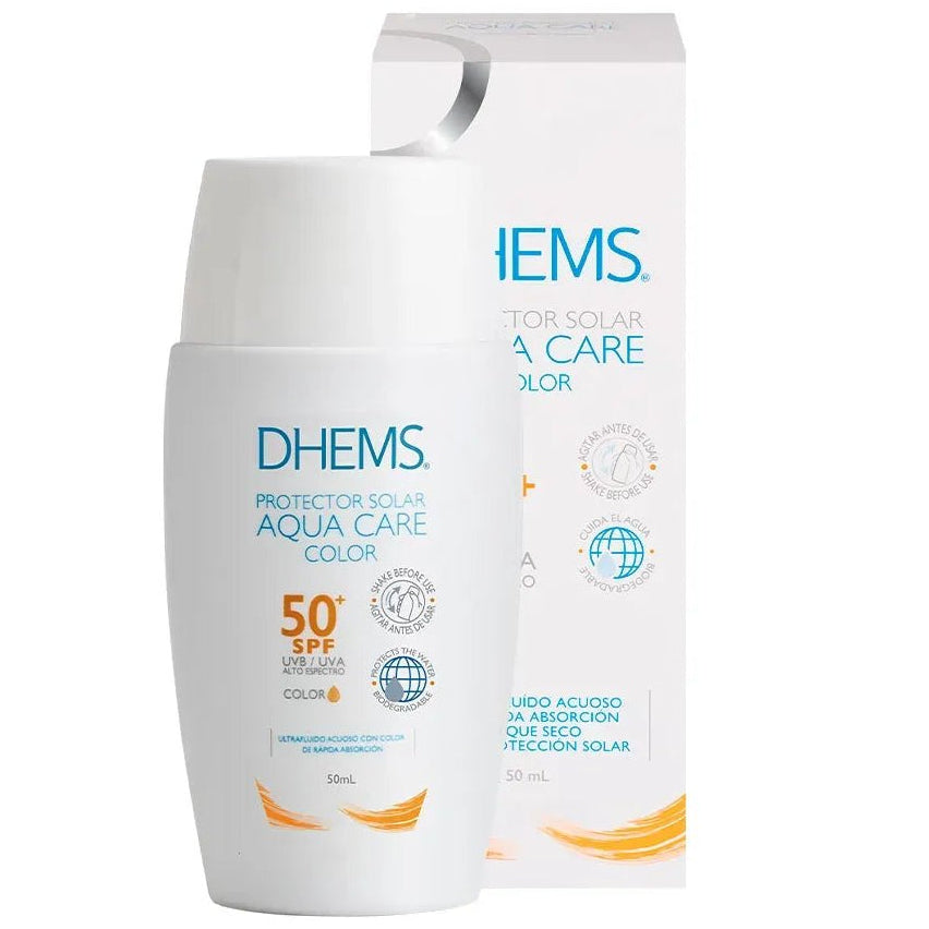 Dhems Fotoprotector Aqua Care con Color SPF50+ x50ml - TIENDA PIEL