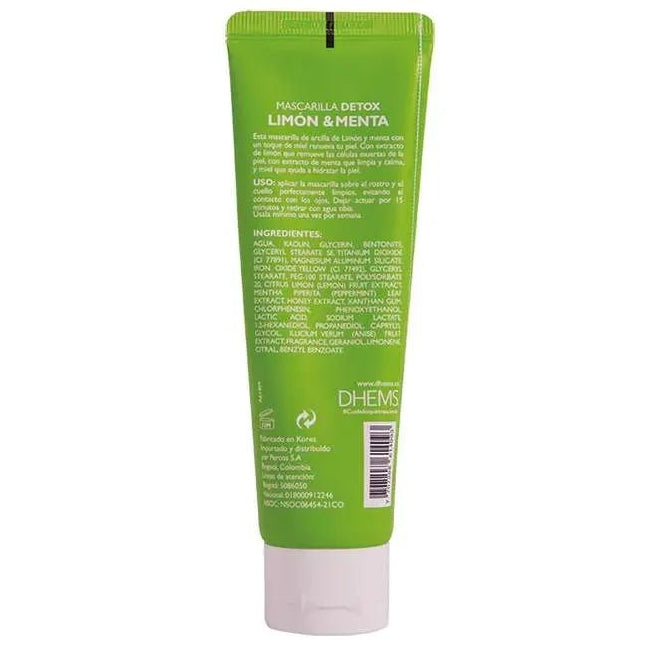 Dhems Mascarilla Détox Limón y Menta x75ml - TIENDA PIEL
