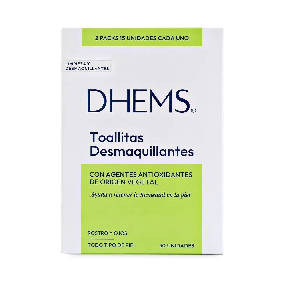 Dhems Toallitas Desmaquillantes 3 en 1 x30 Toallas - TIENDA PIEL