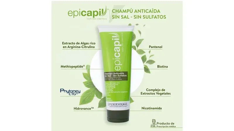 Epidermique Epicapil Champu Anticaida x250ml - TIENDA PIEL