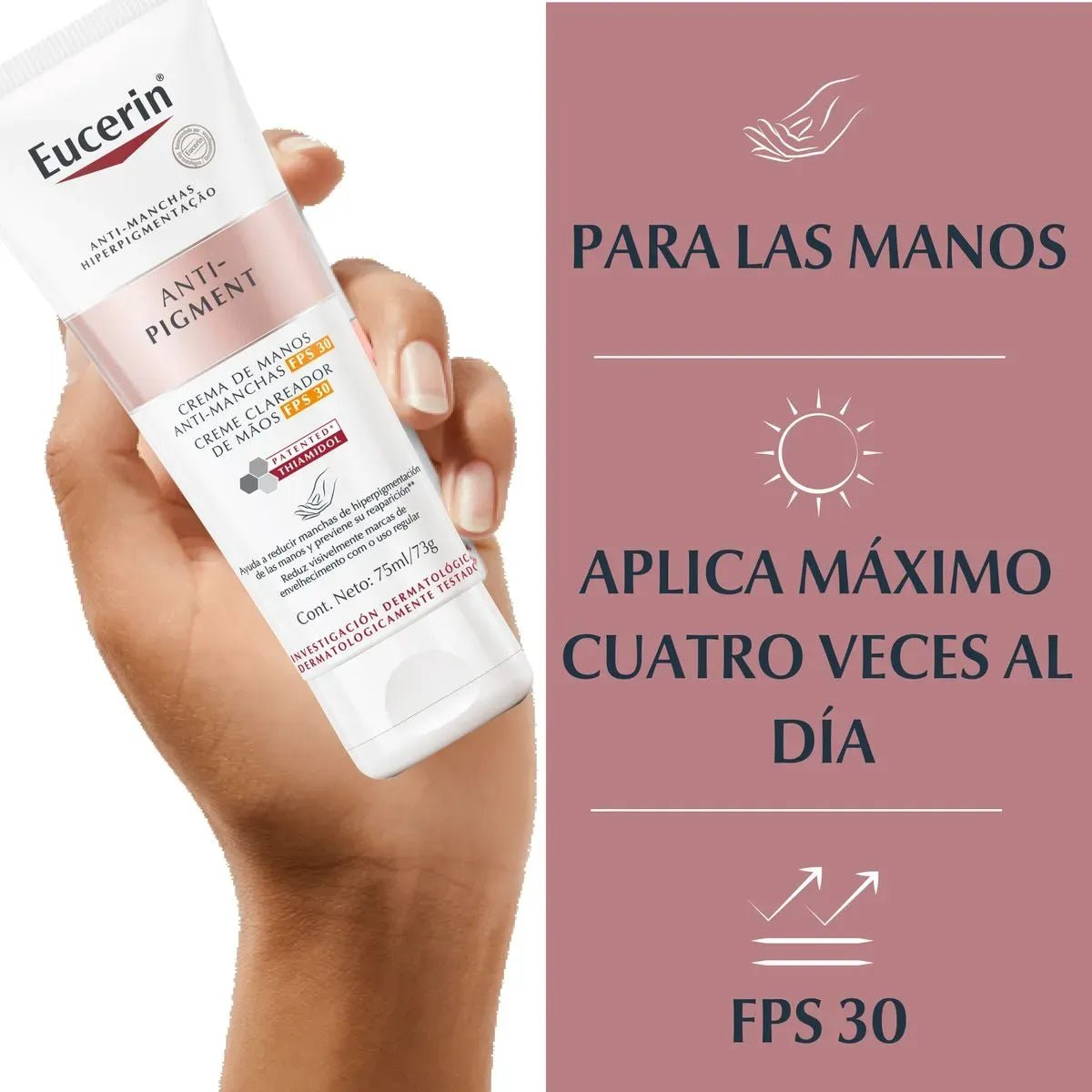 Eucerin Anti - Pigment Crema de Manos SPF30 75ml - TIENDA PIEL