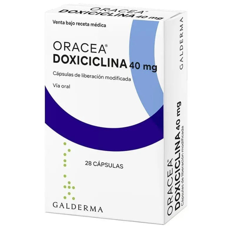 Galderma Oracea Doxiciclina x28 Cápsulas x40mg - TIENDA PIEL