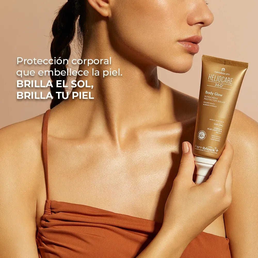 Heliocare 360° Fotoprotector Body Glow SPF50+ x100ml - TIENDA PIEL