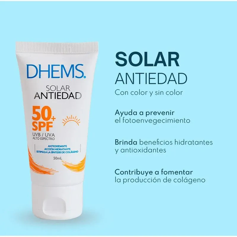 Dhems Fotoprotector Antiedad con Color SPF50+ x50ml