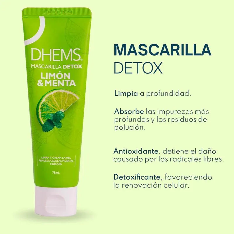 Dhems Mascarilla Détox Limón y Menta x75ml