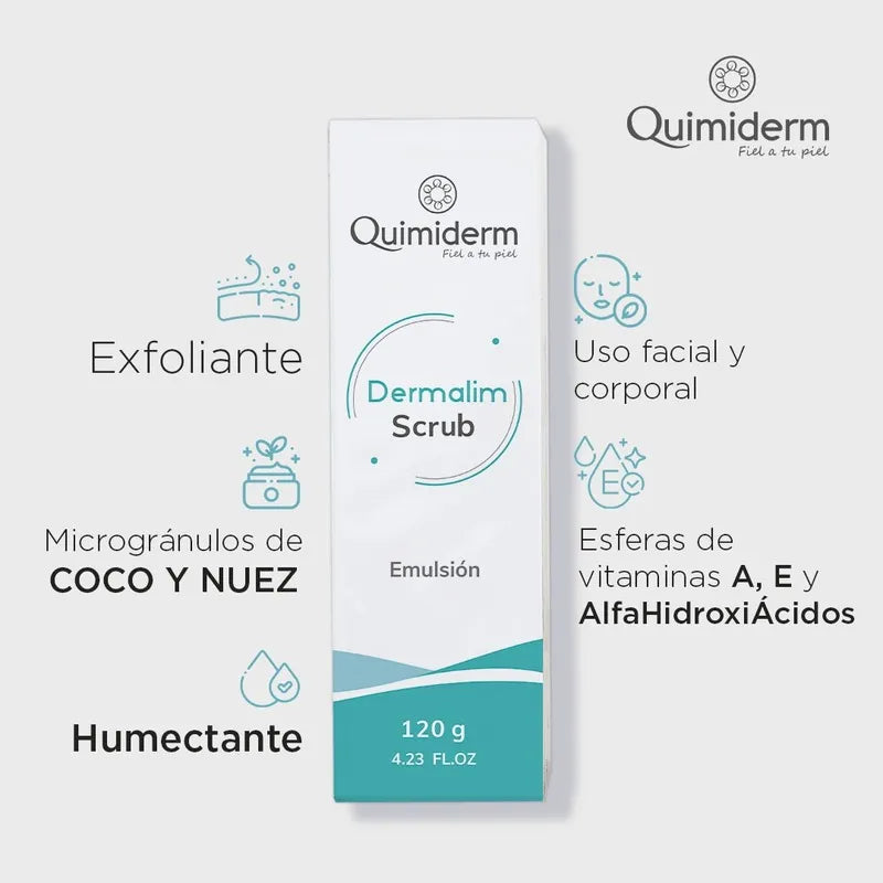 Quimiderm Dermalim Scrub Exfoliante x120ml