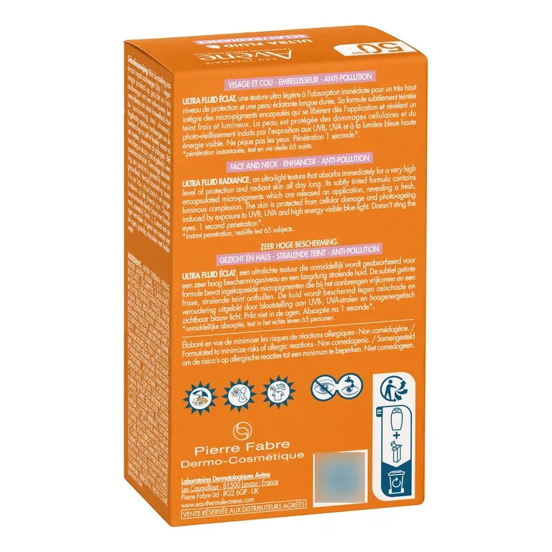 Avene Protector Solar Radiance SPF50 X 50ML