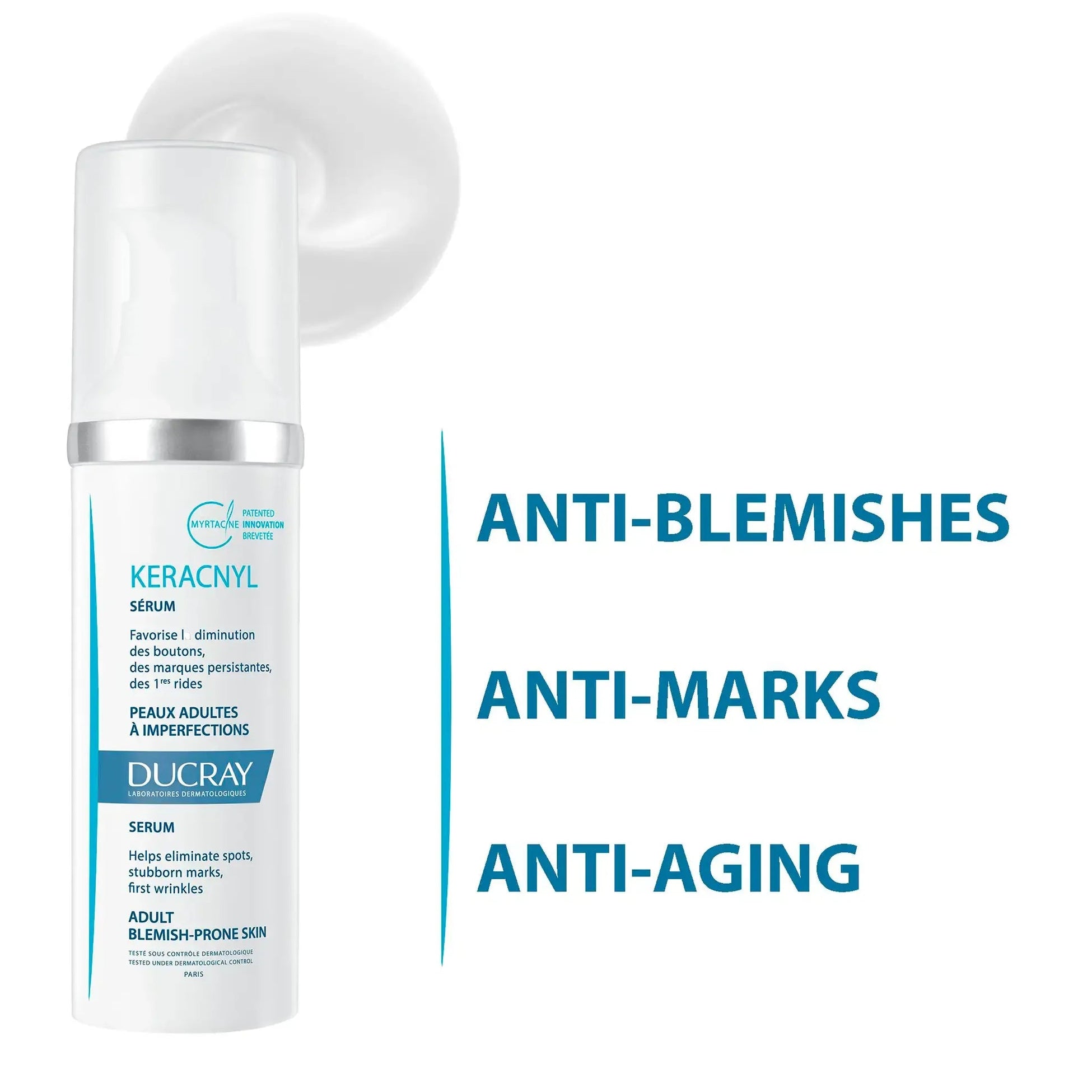 Ducray Keracnyl 3 en 1 Sérum Anti-imperfecciones x30ml