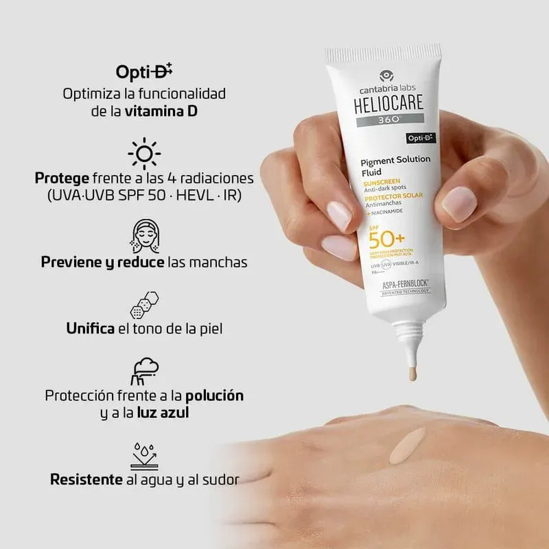 Heliocare 360° Fotoprotector Pigment Solution Fluido SPF50+ x50ml