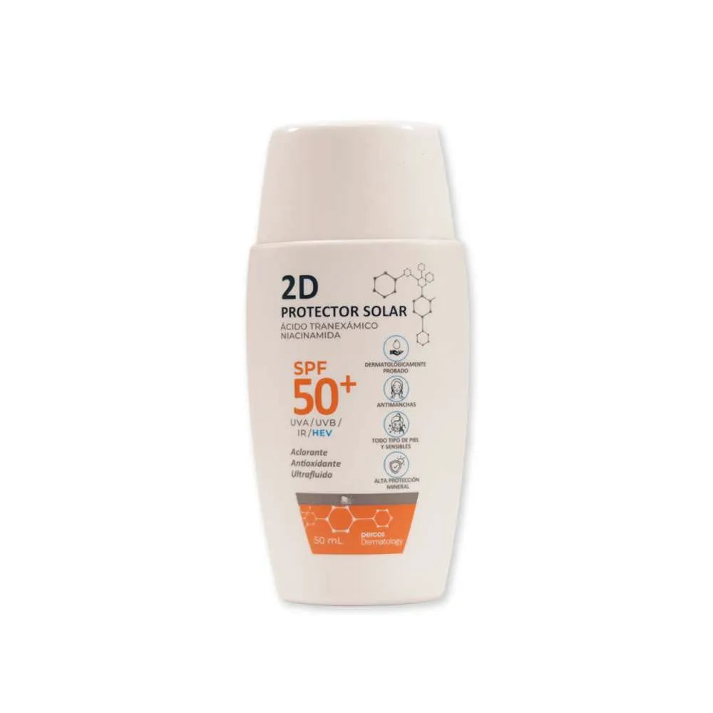 Percos 2D Dermatology Protector Solar SPF50 X 50ML