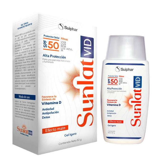 Suiphar Sunlat Vid Protector Solar Gel Ligero X 50ML
