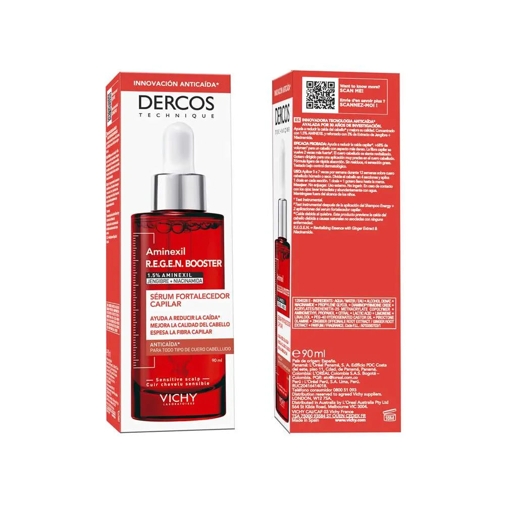 Dercos Aminexil R.E.G.E.N Booster Serum Fortalecedor Capilar X90ml