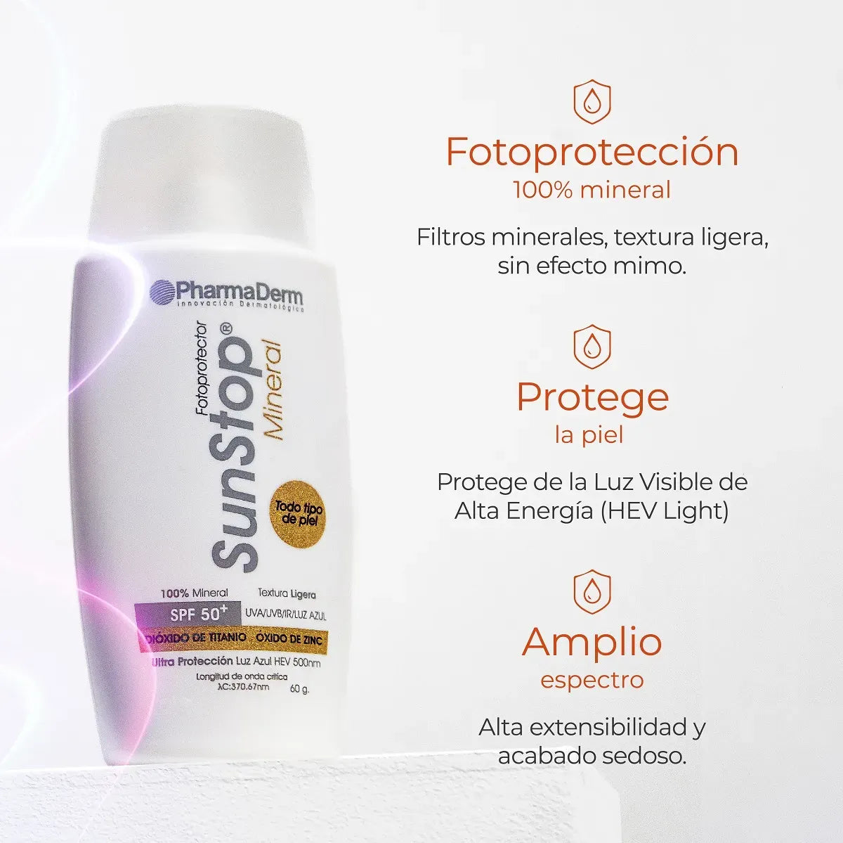 Pharmaderm Sunstop Mineral SPF 50+ X60gr