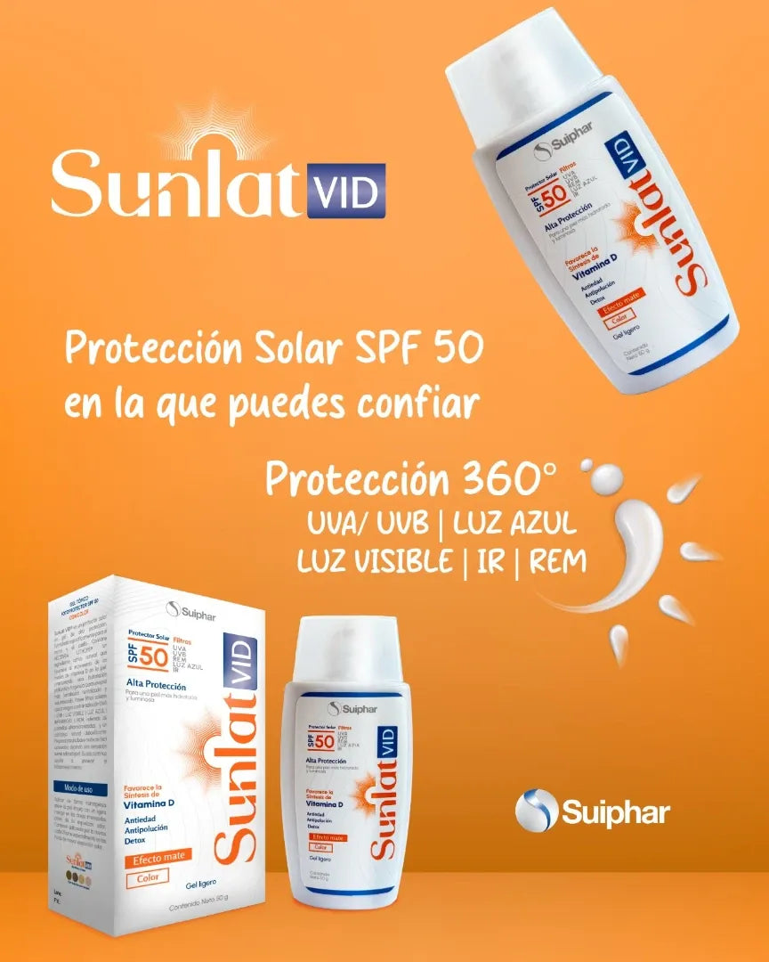 Suiphar Sunlat Vid Protector Solar Color Gel  X 50ML