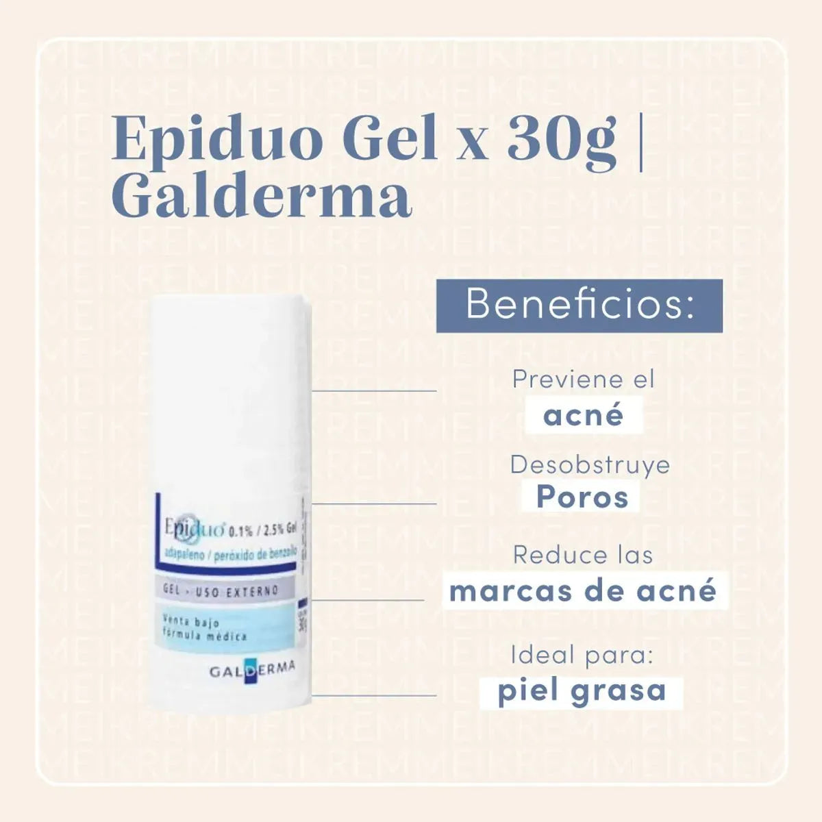 Galderma Epiduo Gel x30g