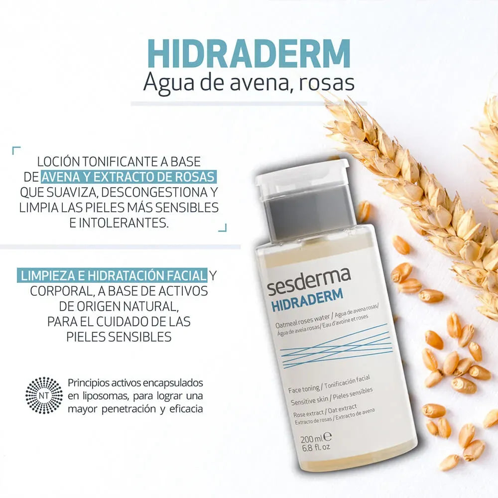 Sesderma Hidraderm Agua Avena Rosas x200ml
