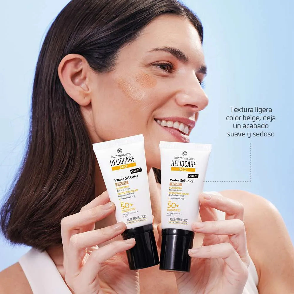 Heliocare 360° Water Gel SPF50+ Color Beige x50ml
