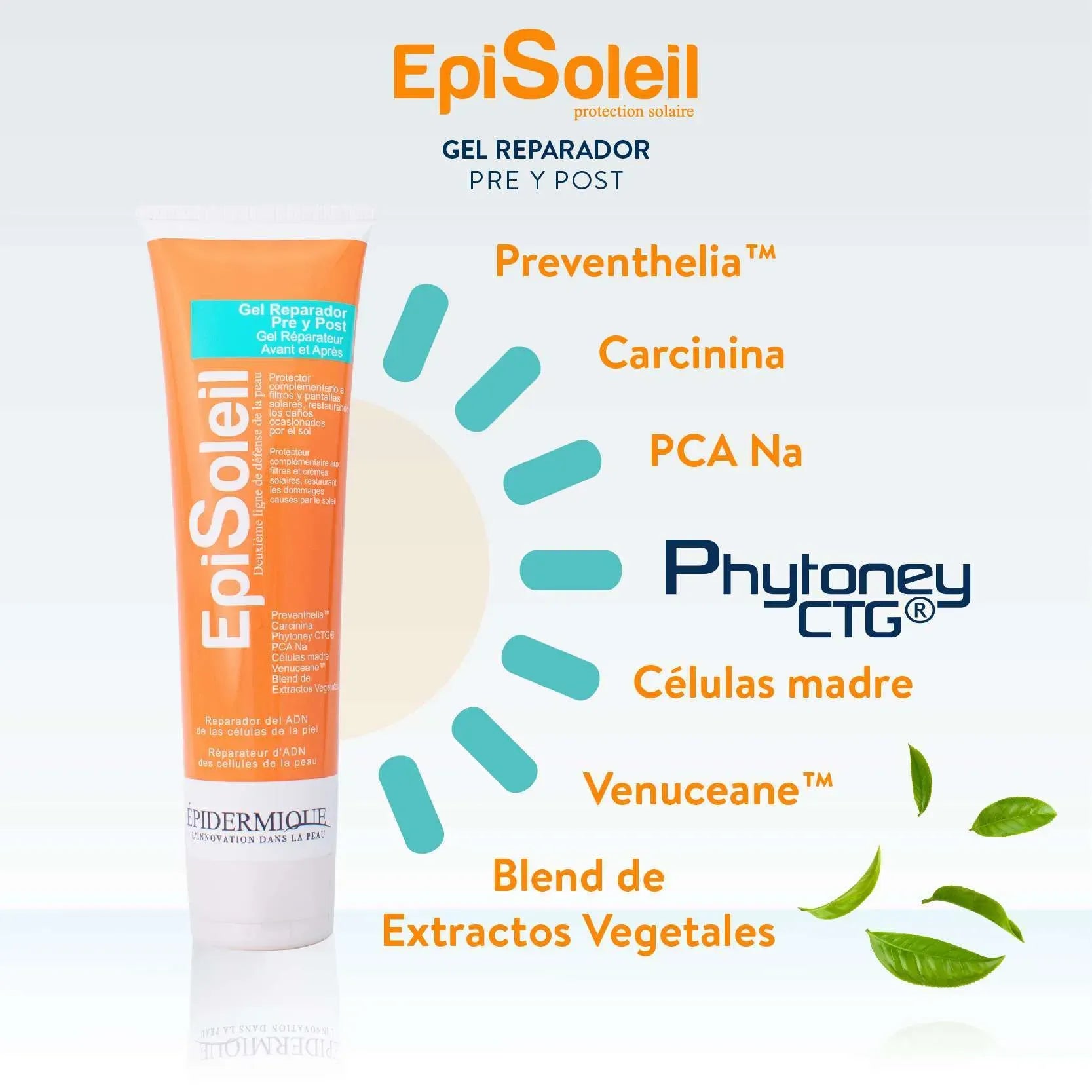 Epidermique Episoleil Gel Reparador Pre y Post Solar x150ml