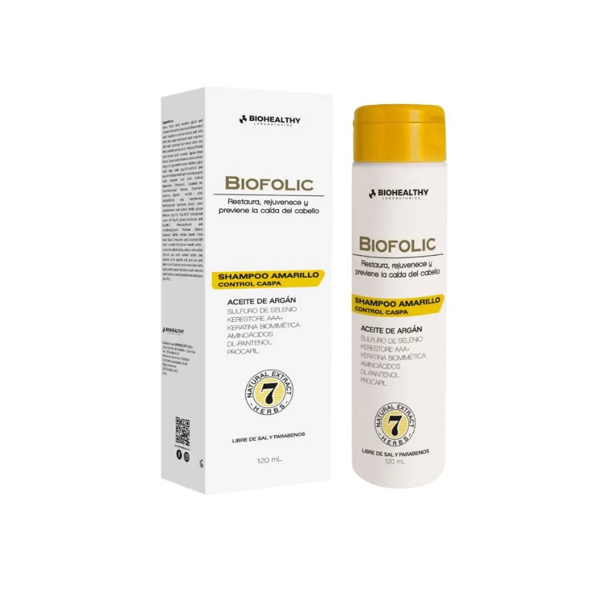 Biohealthy Biofolic Amarillo Champú Control Caspa x240ml