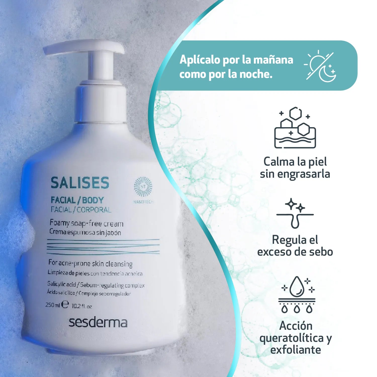 Sesderma Salises Crema Espumosa Sin Jabón x250ml