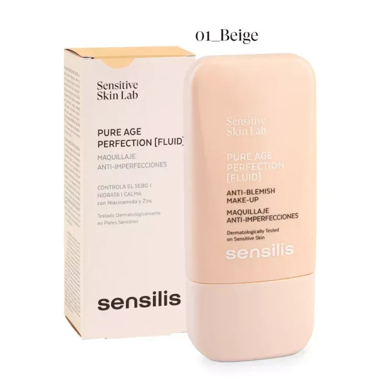 Sensilis Pure Age Perfection [Fluid] Maquillaje Anti-Imperfecciones Tono Beige  x30ml
