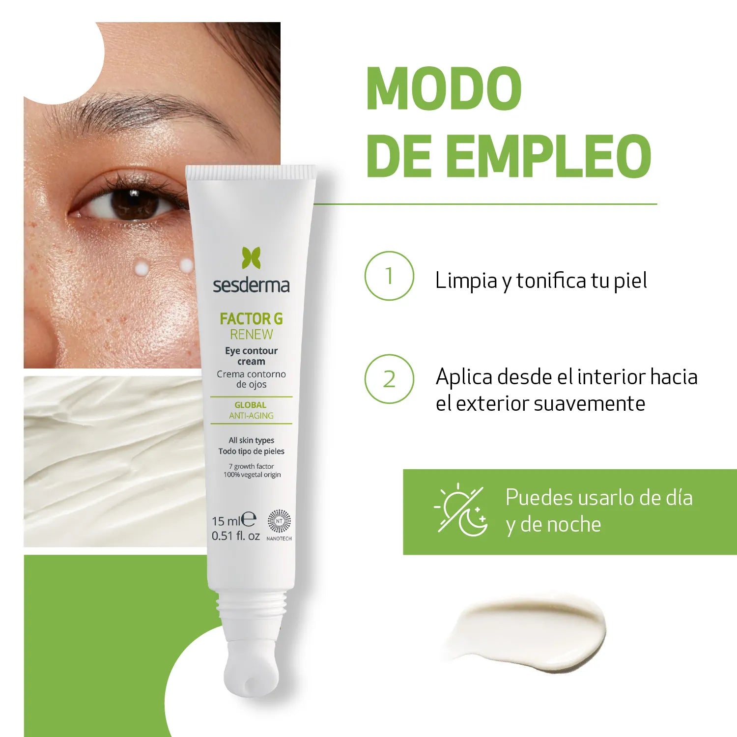 Sesderma Factor G Renew Contorno De Ojos x15ml