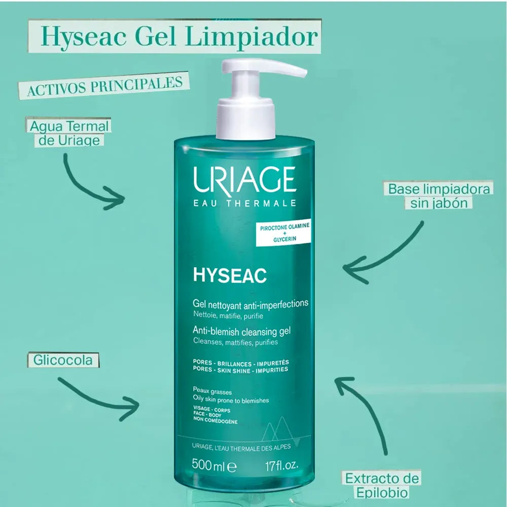 Uriage Hyseac Gel Limpiador x 500ml