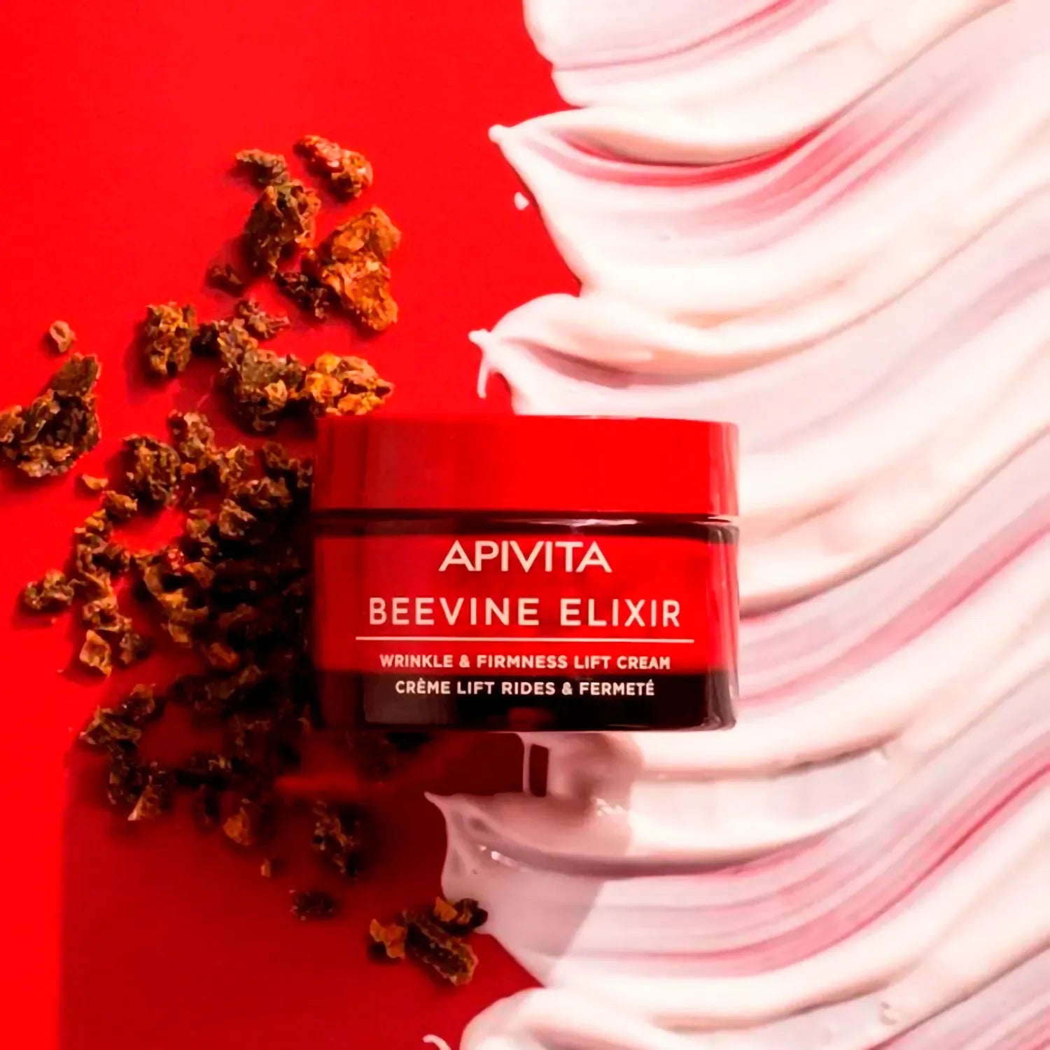 Apivita Beevine Elixir Wrinkle y Firmness Lift Cream Texture x50ml