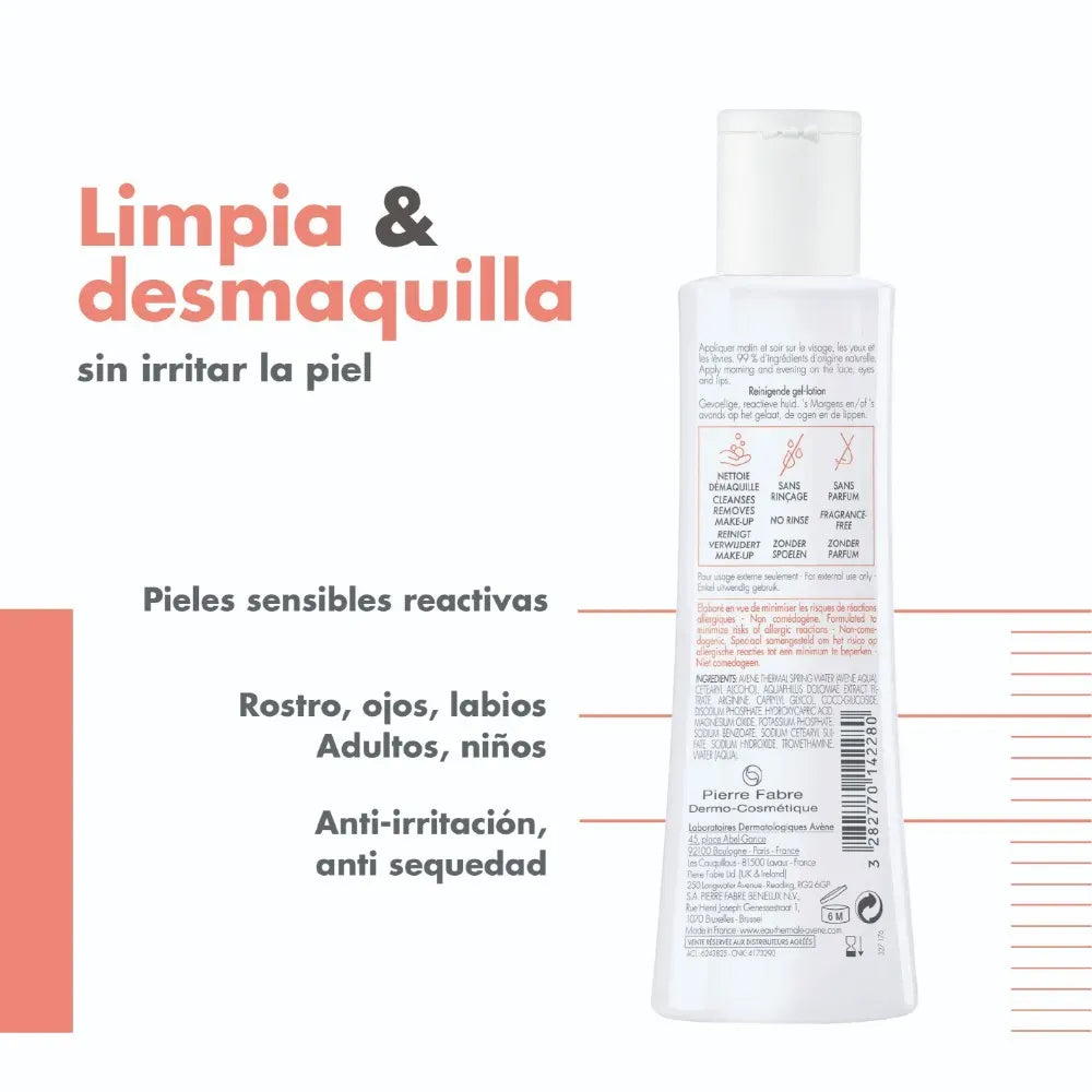Avene Tolérance Loción Limpiadora Gelificada x200ml