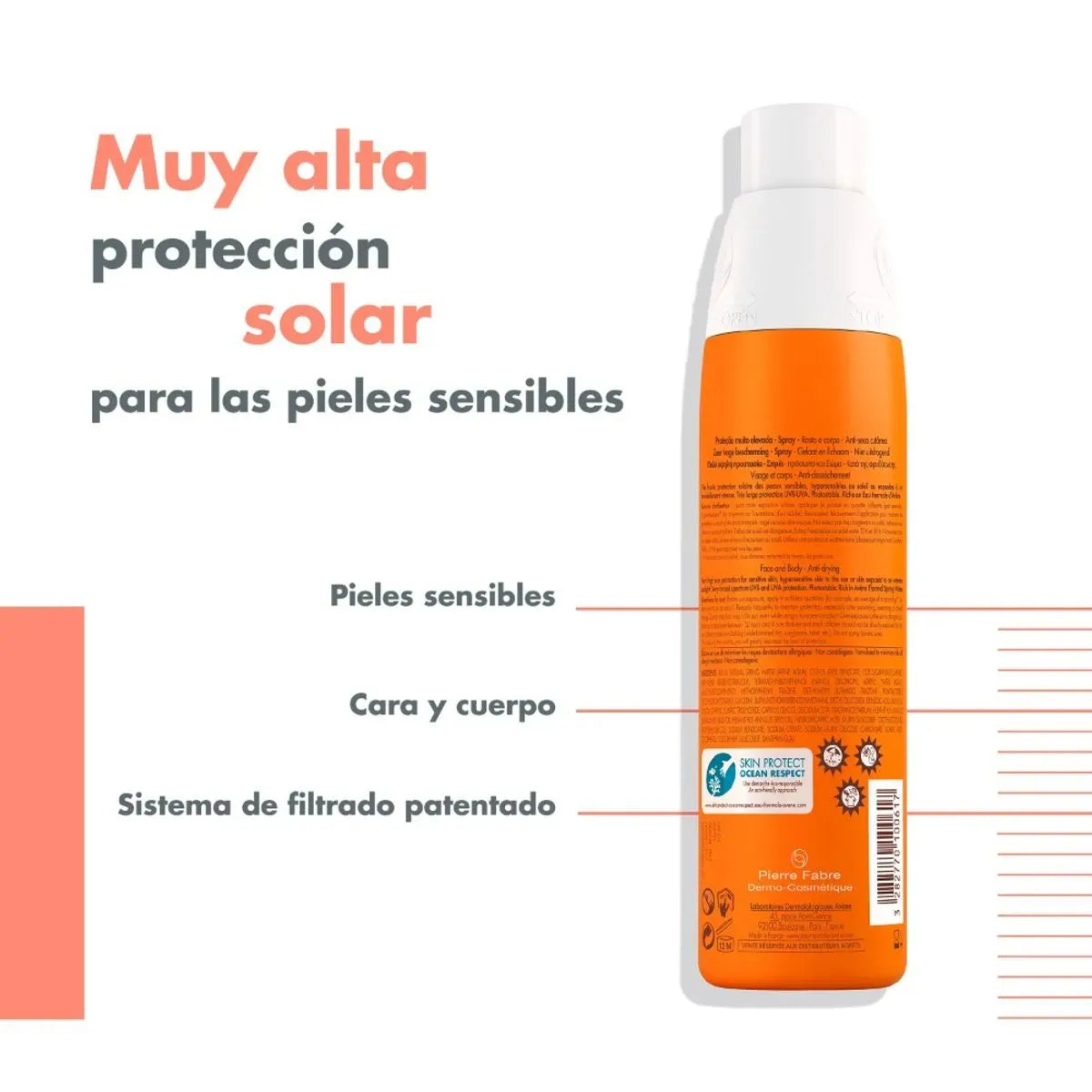 Avene Fotoprotector en Spray SPF50+ x200ml